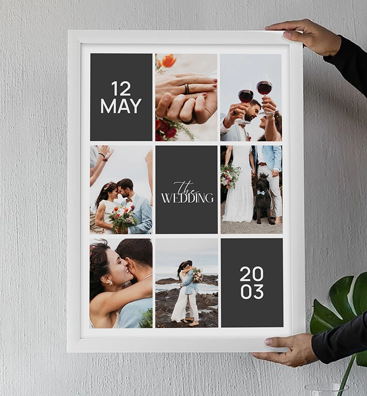 Wedding Date Collage